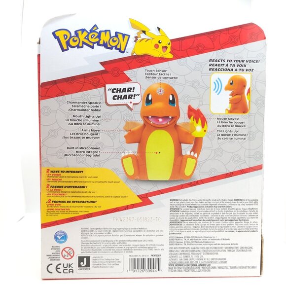 Pokémon My Partner Charmander Deluxe Feature Interactive Action Figure New - Picture 6 of 12